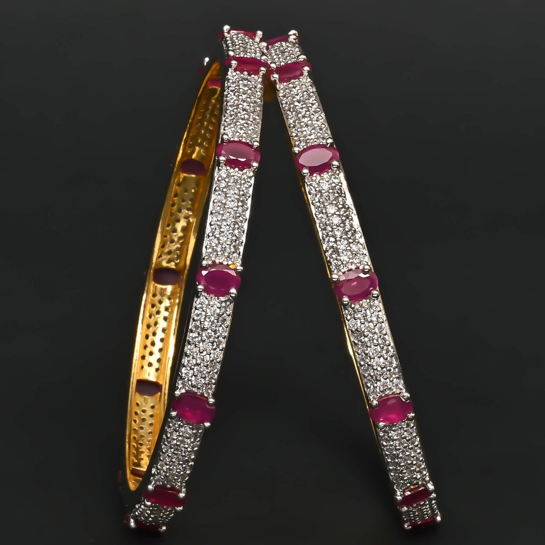 CZ Ruby Bangles