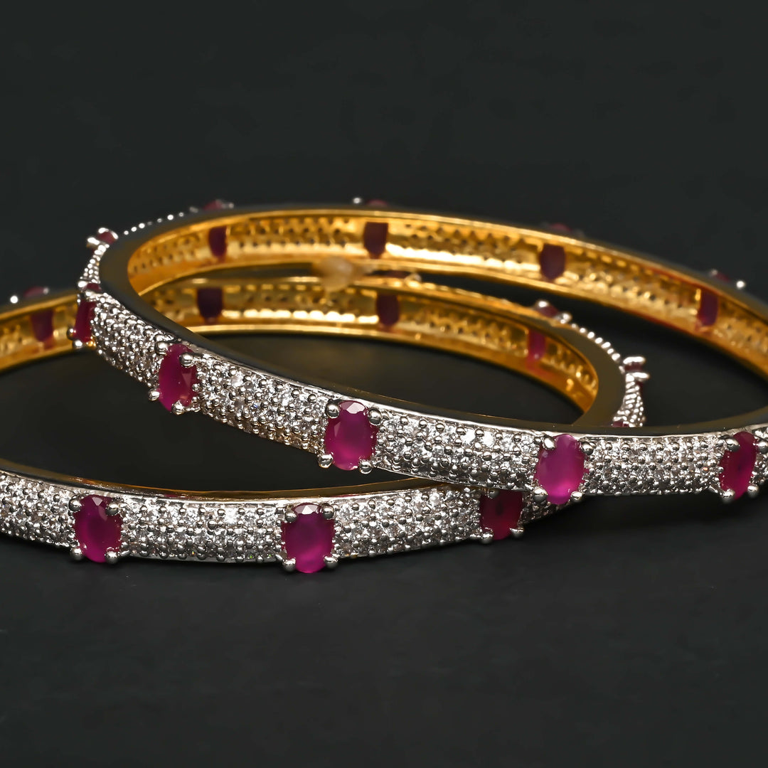 CZ Ruby Bangles