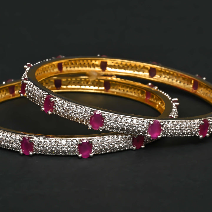 CZ Ruby Bangles