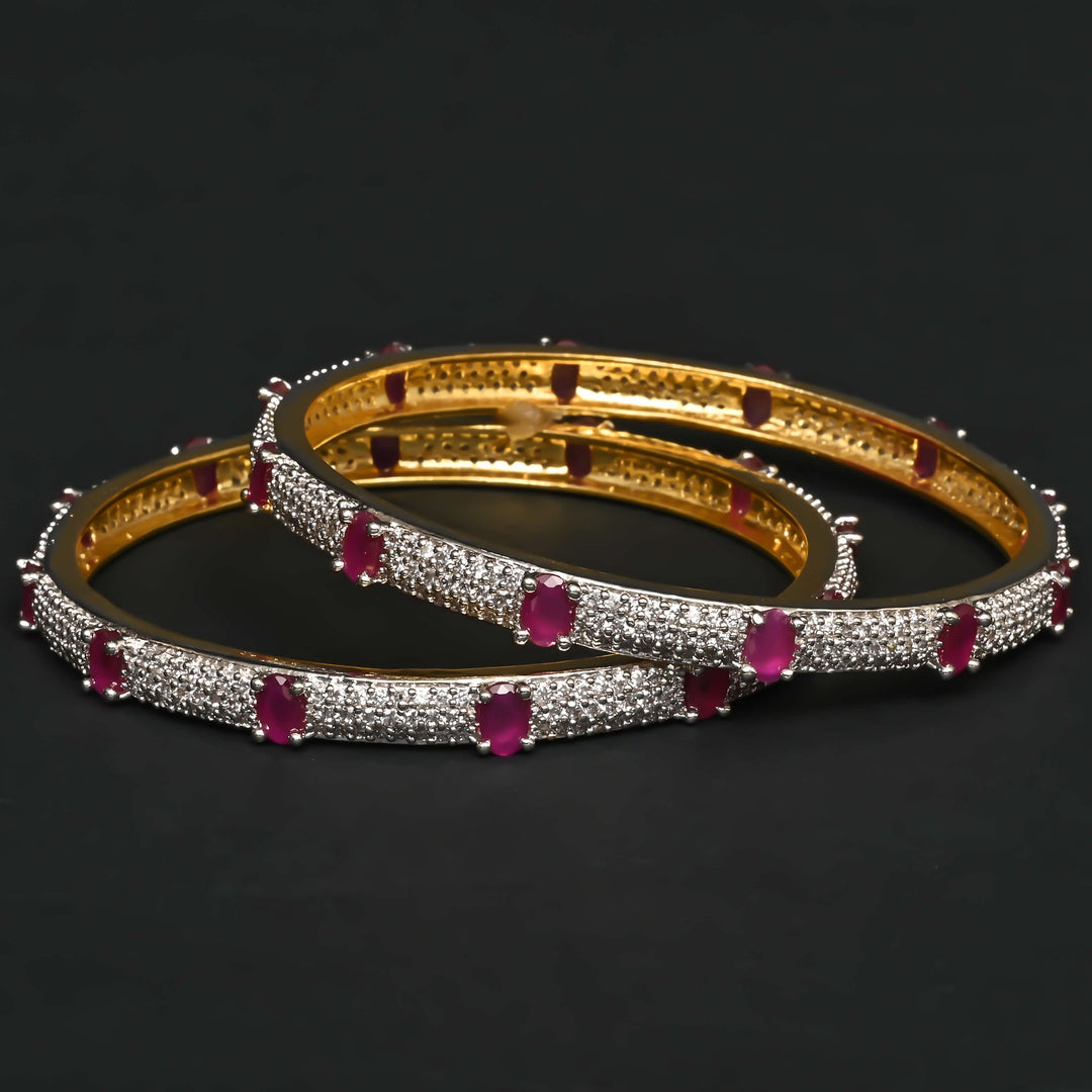 CZ Ruby Bangles
