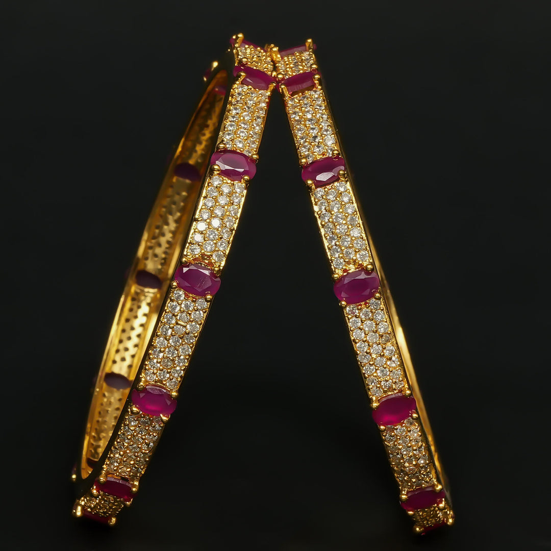 CZ Ruby Bangles
