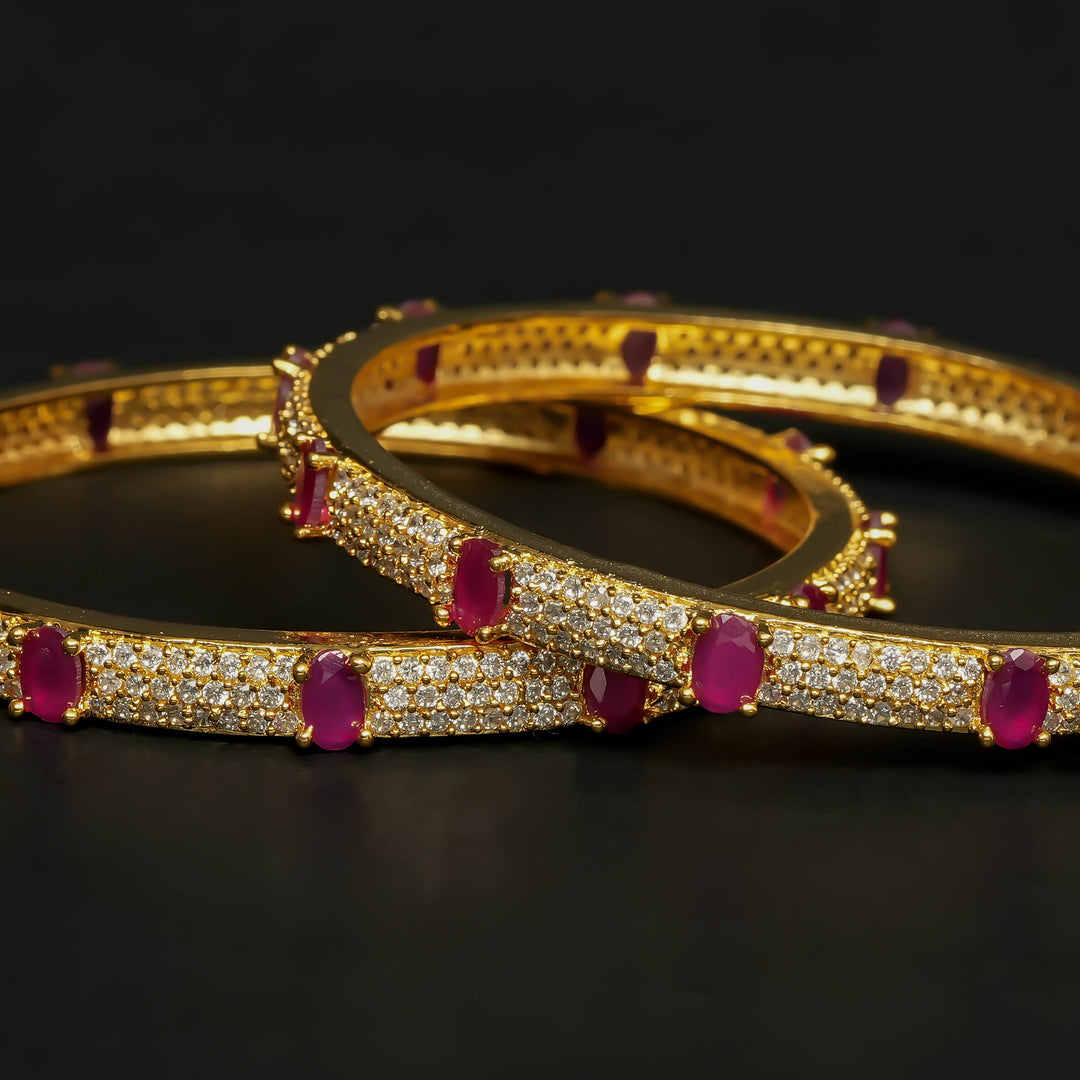 CZ Ruby Bangles