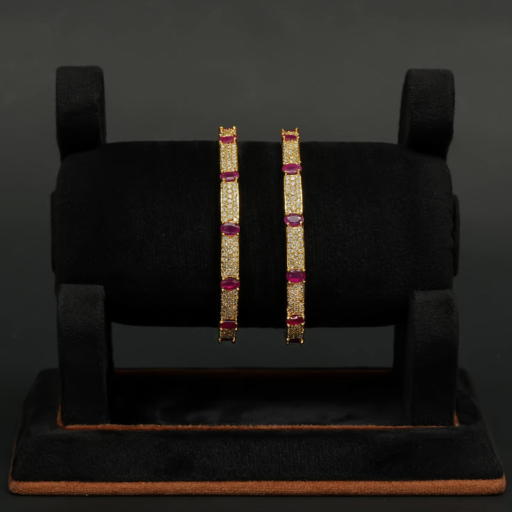 CZ Ruby Bangles