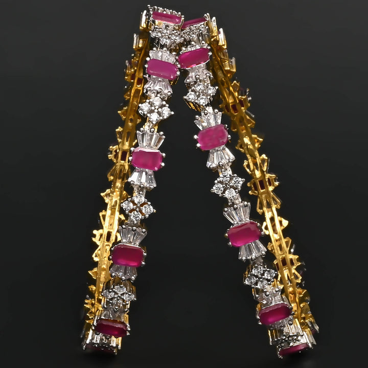 CZ Ruby Bangles