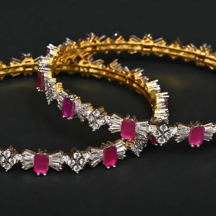 CZ Ruby Bangles