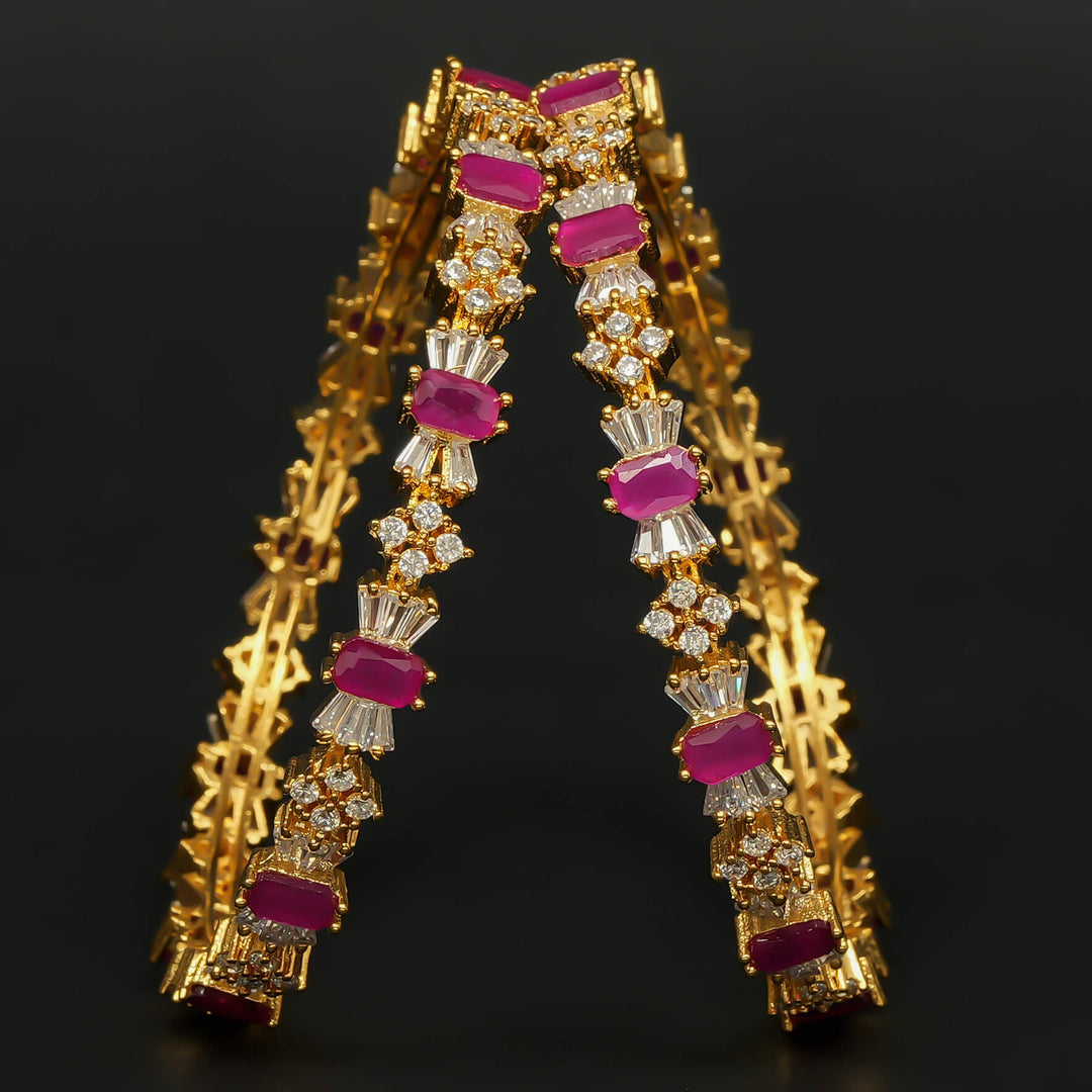 CZ Ruby Bangles