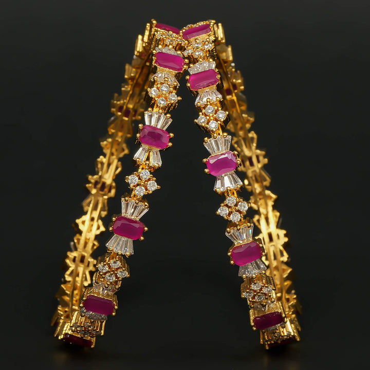 CZ Ruby Bangles