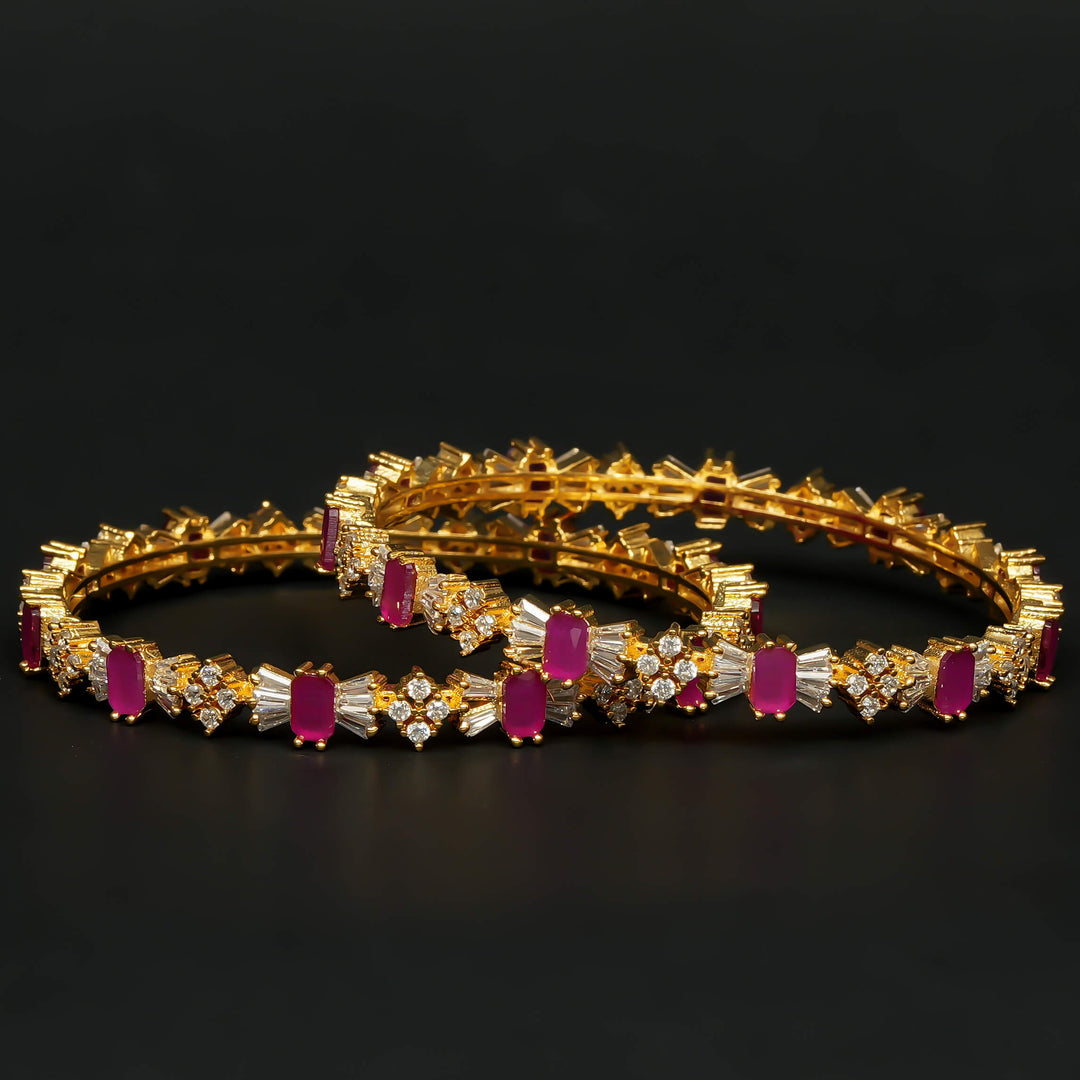 CZ Ruby Bangles