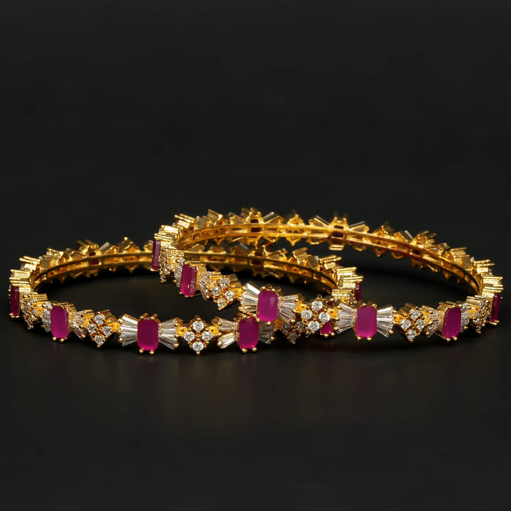 CZ Ruby Bangles