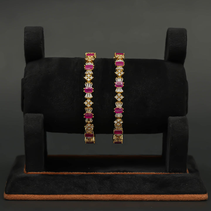 CZ Ruby Bangles