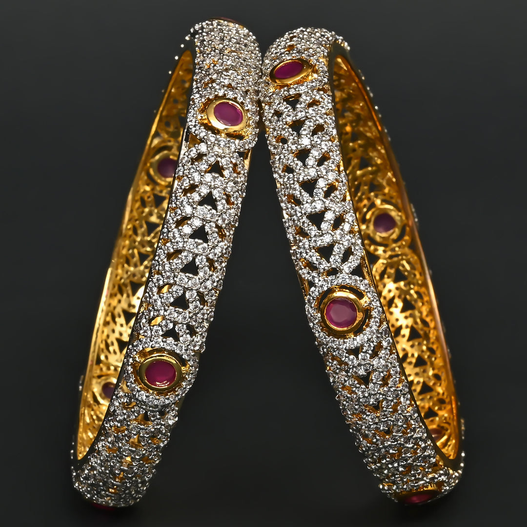 CZ Ruby Bangles