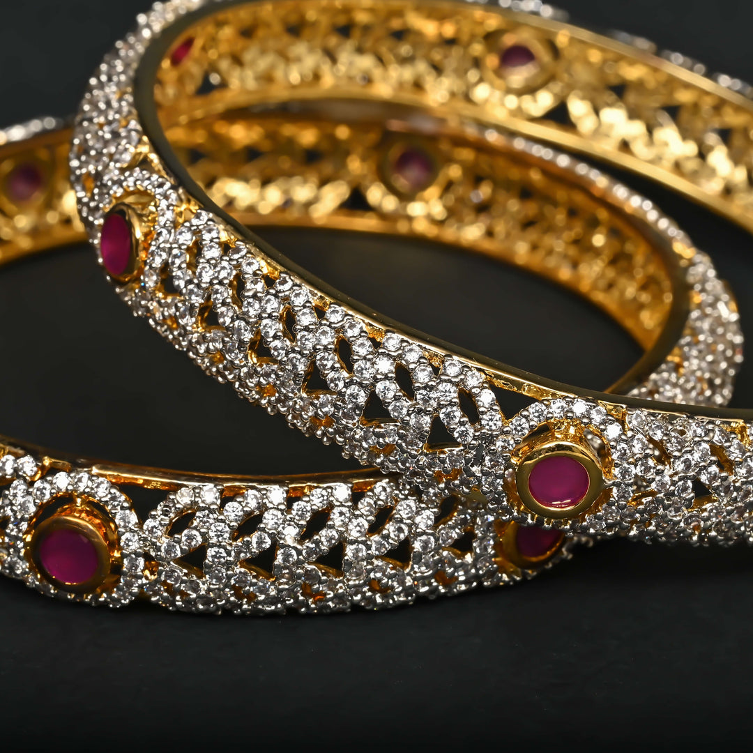 CZ Ruby Bangles