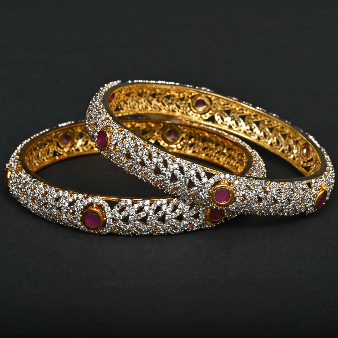 CZ Ruby Bangles