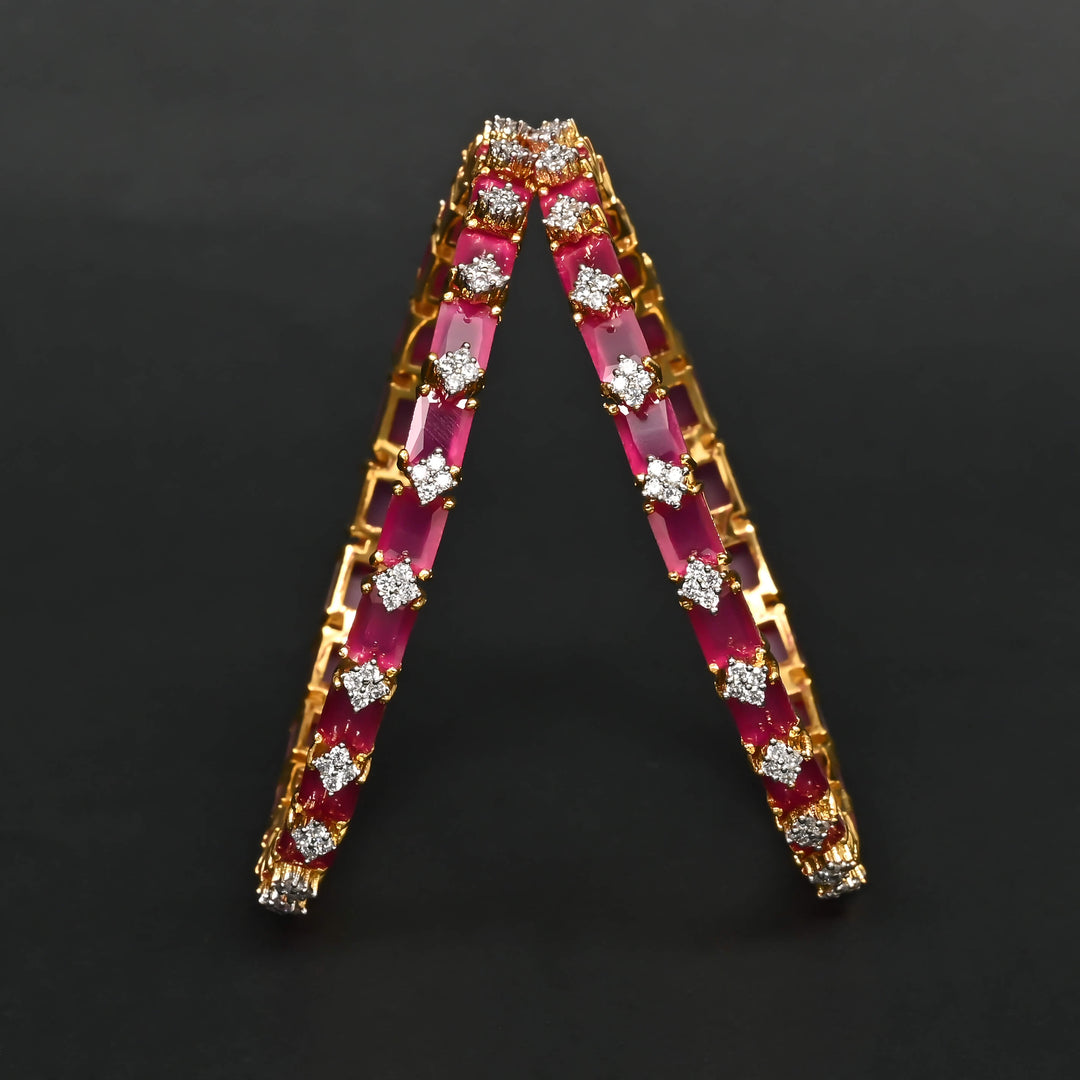 CZ Ruby Bangles