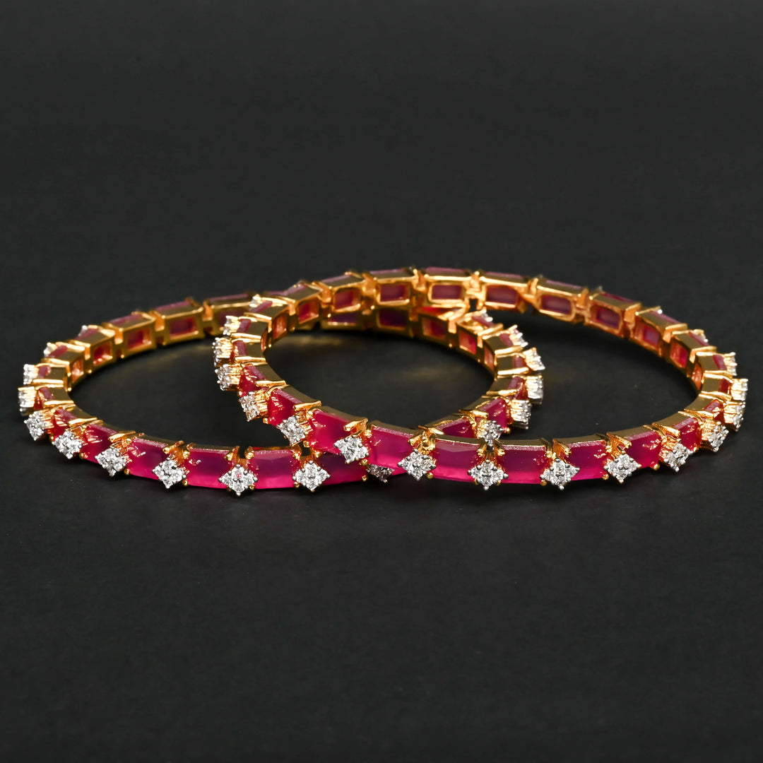 CZ Ruby Bangles