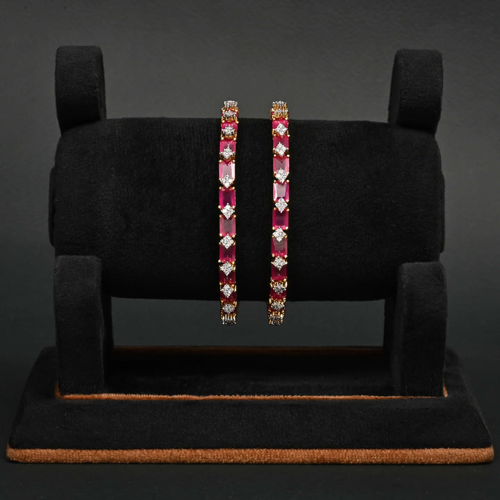 CZ Ruby Bangles