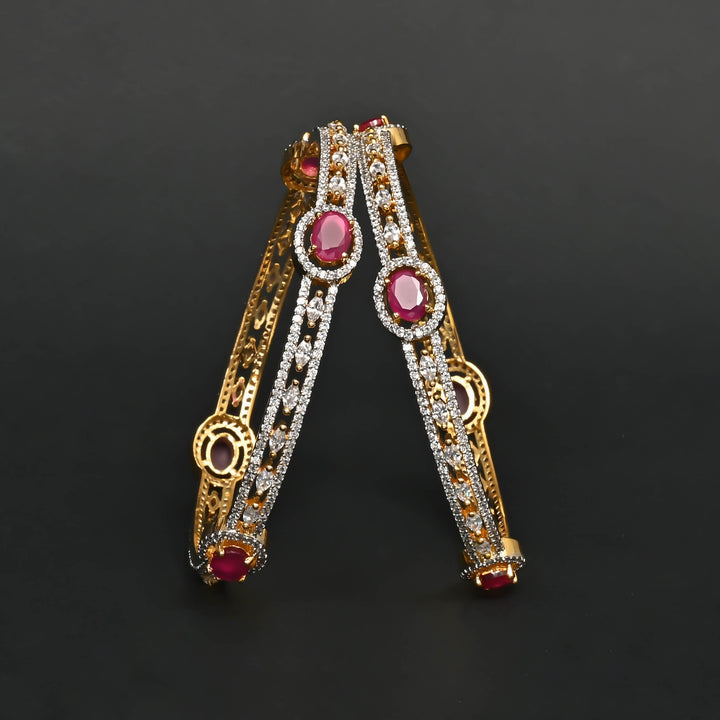 CZ Ruby Bangles