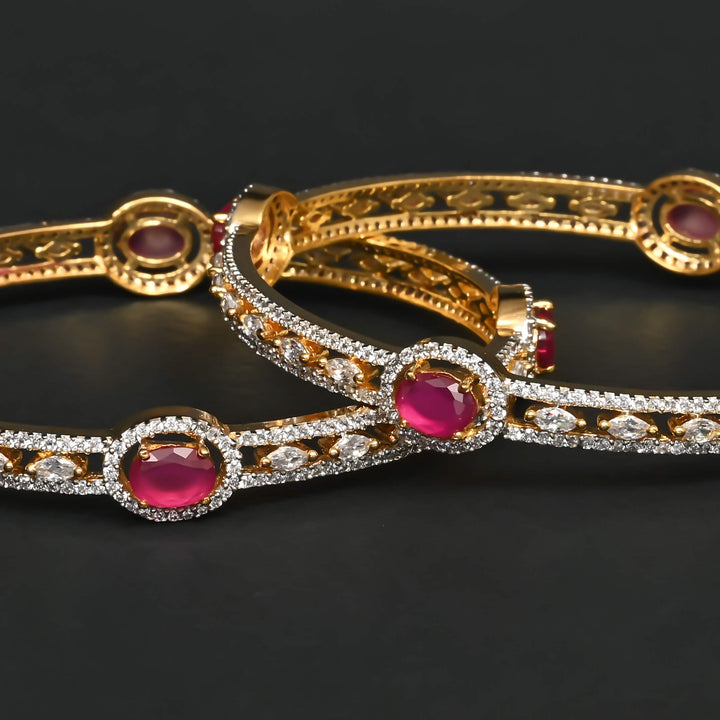CZ Ruby Bangles
