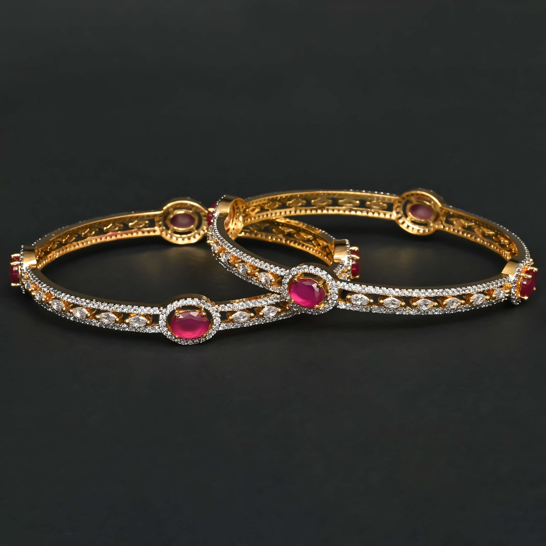 CZ Ruby Bangles