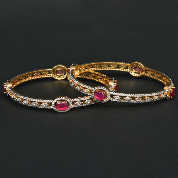 CZ Ruby Bangles