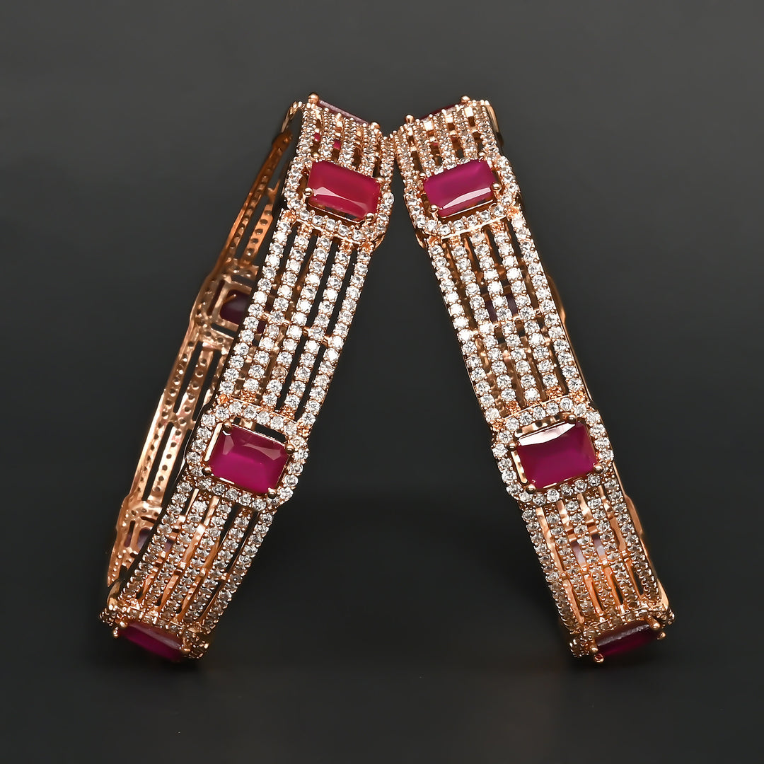CZ Ruby Bangles
