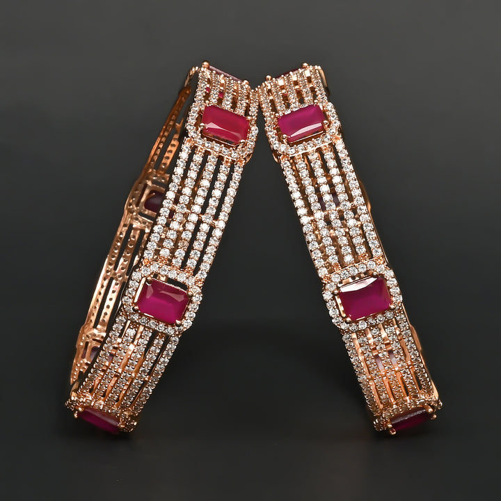 CZ Ruby Bangles