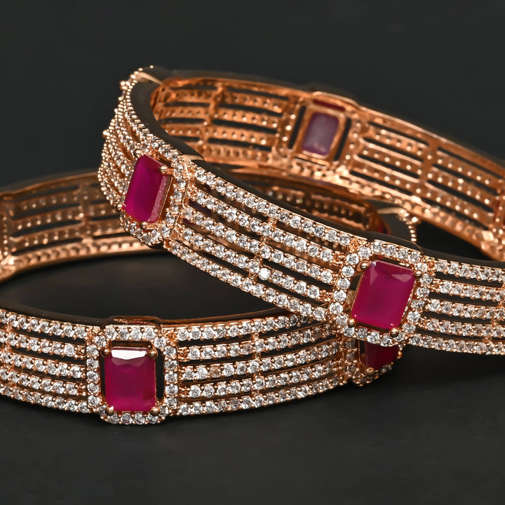 CZ Ruby Bangles