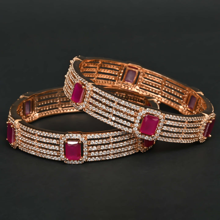 CZ Ruby Bangles