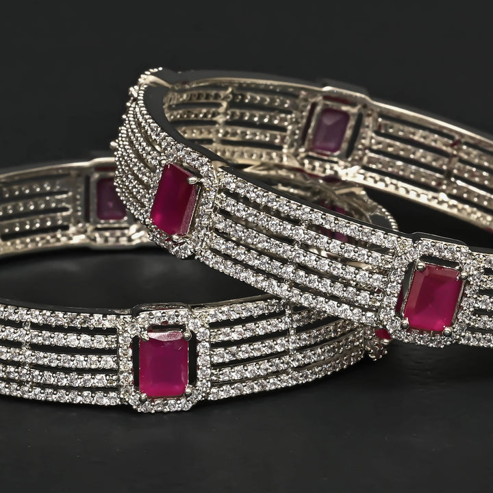 CZ Ruby Bangles