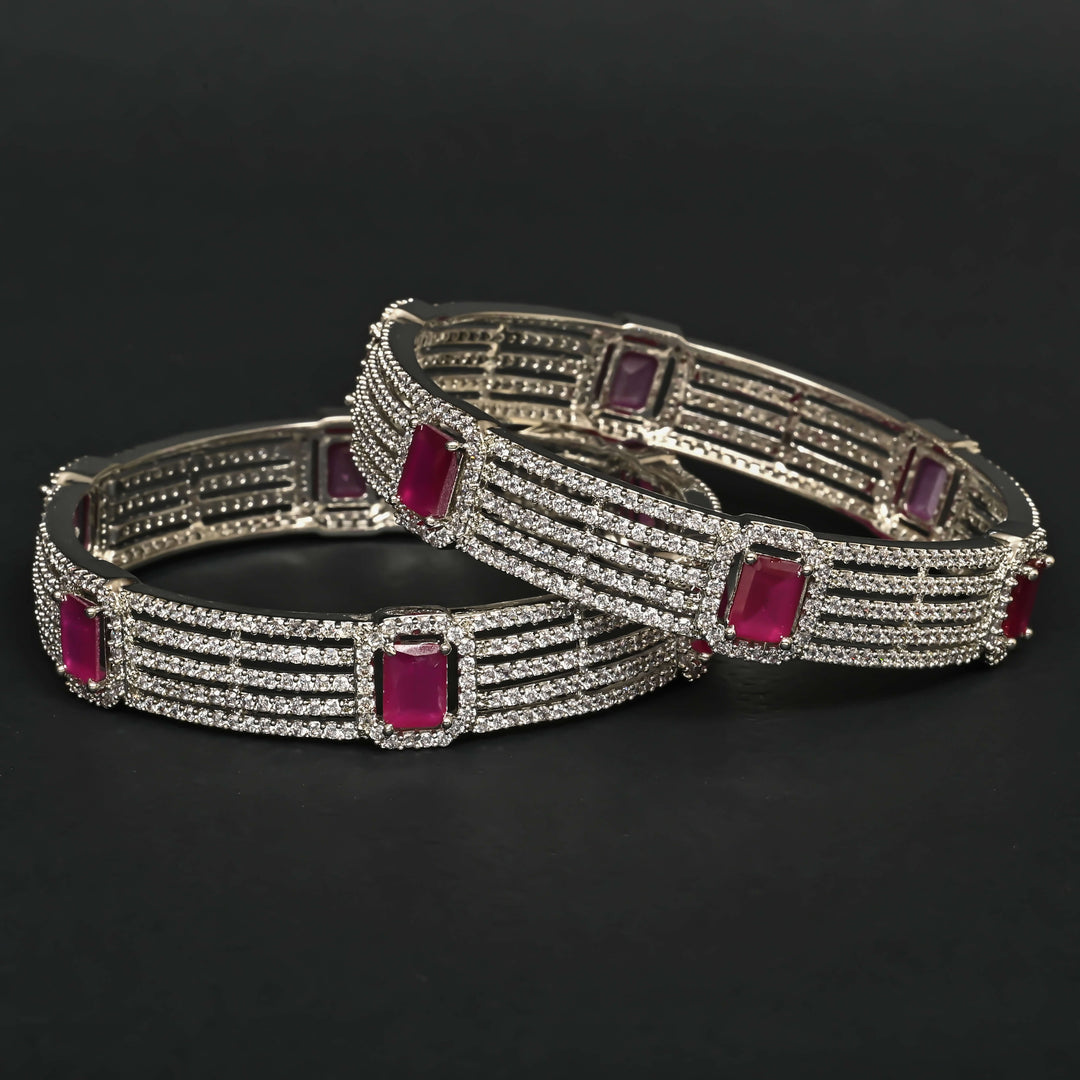 CZ Ruby Bangles
