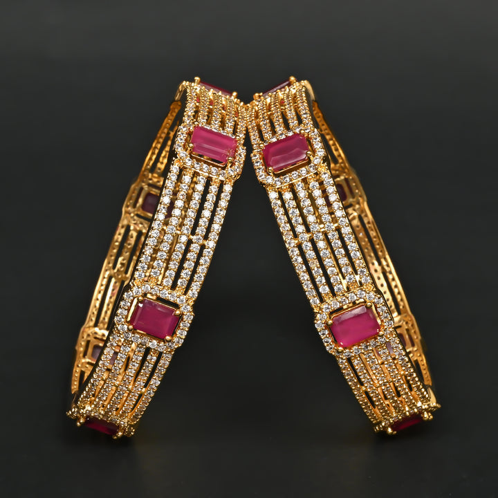 CZ Ruby Bangles
