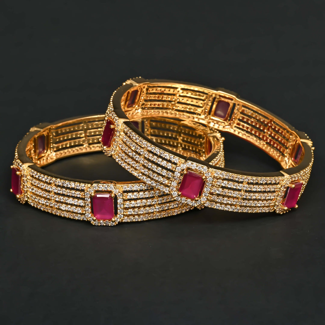 CZ Ruby Bangles