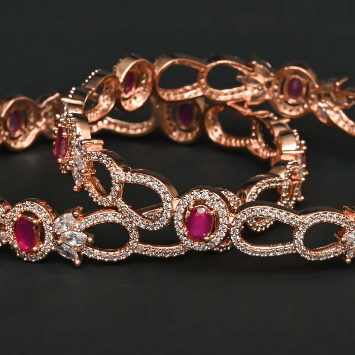 CZ Ruby Bangles