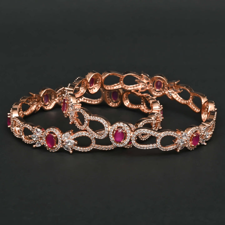 CZ Ruby Bangles
