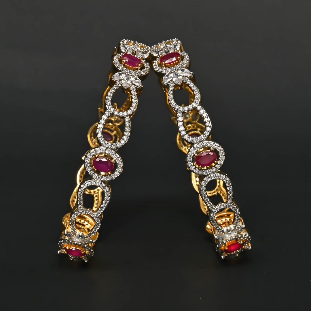 CZ Ruby Bangles