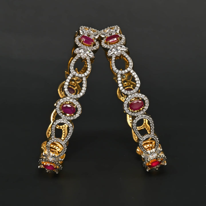 CZ Ruby Bangles