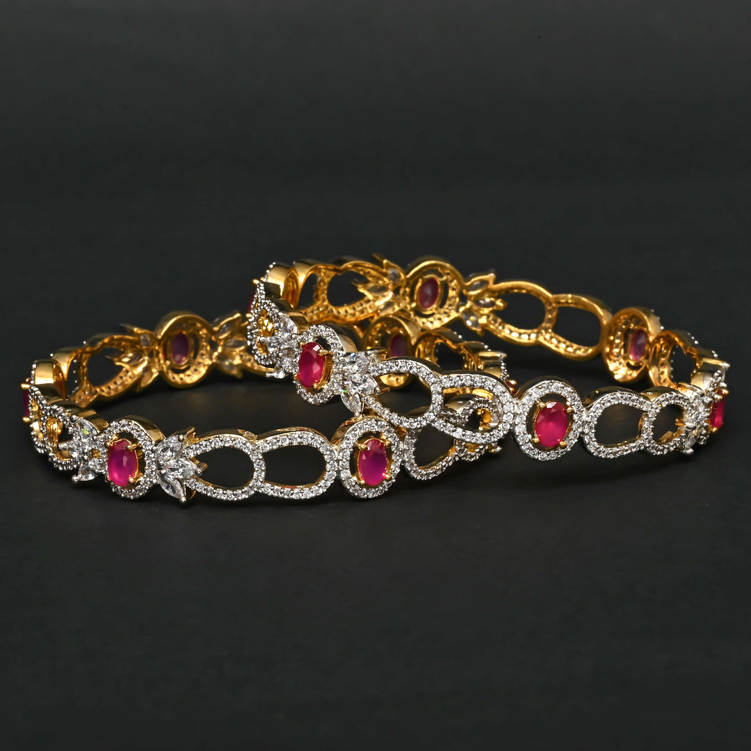 CZ Ruby Bangles