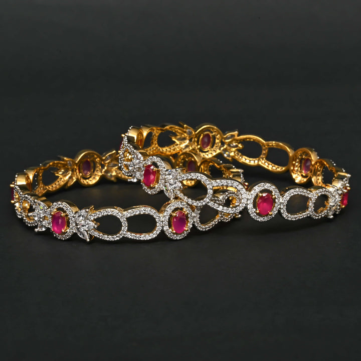 CZ Ruby Bangles