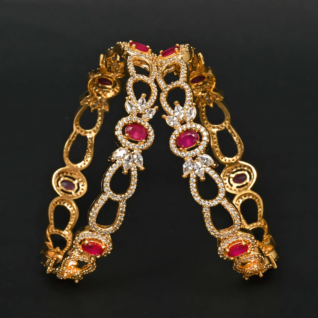 CZ Ruby Bangles