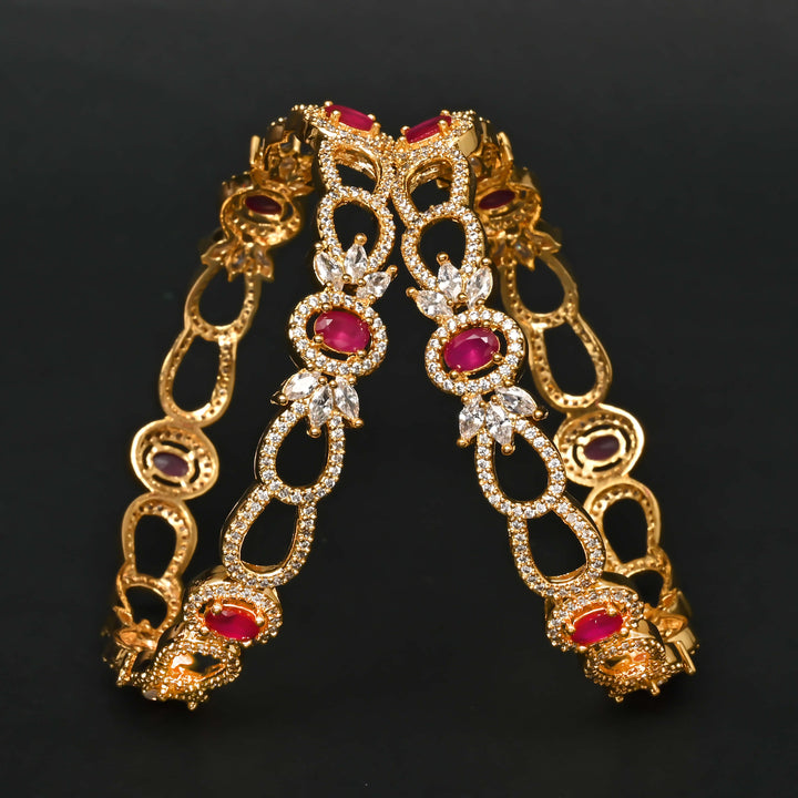 CZ Ruby Bangles