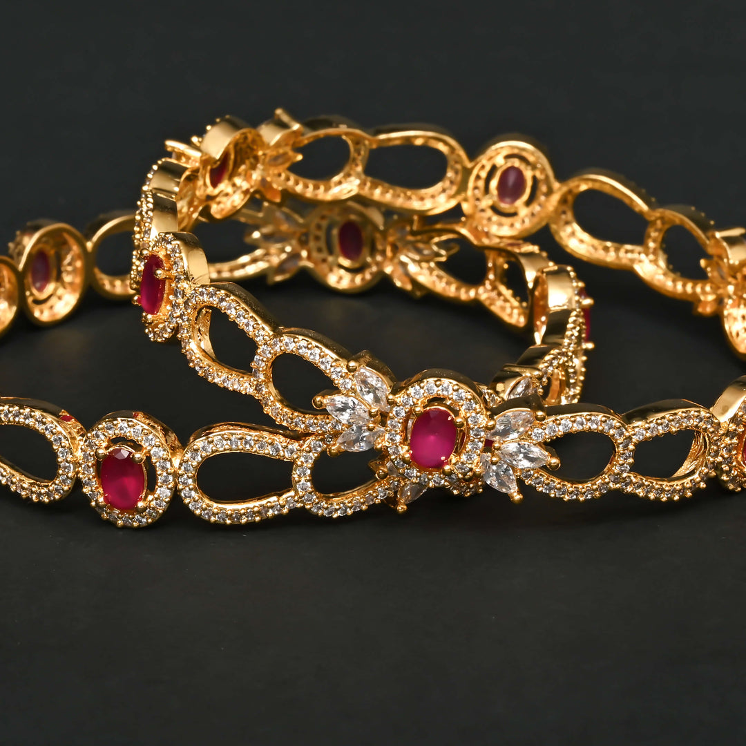 CZ Ruby Bangles