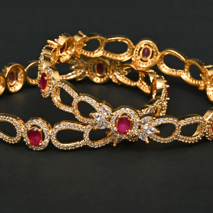 CZ Ruby Bangles
