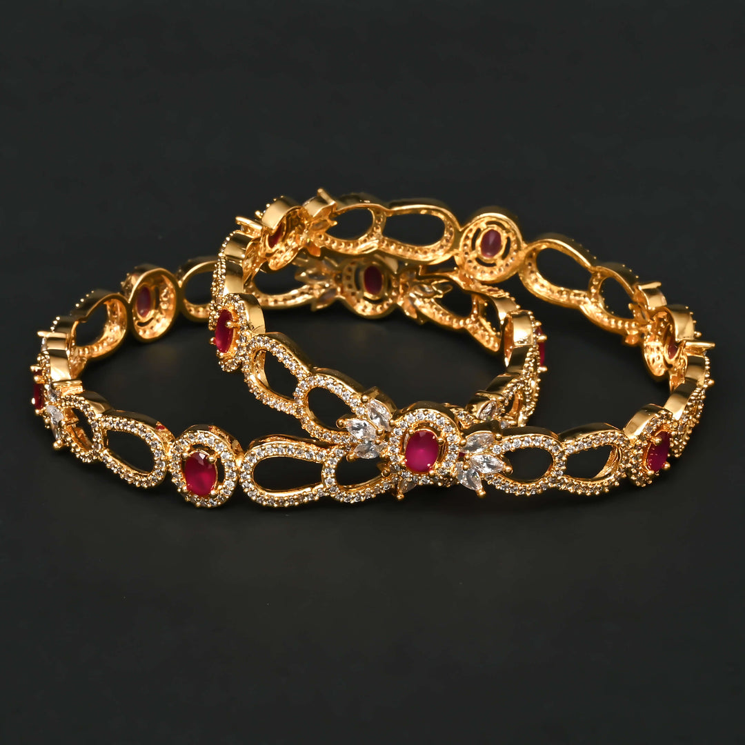 CZ Ruby Bangles