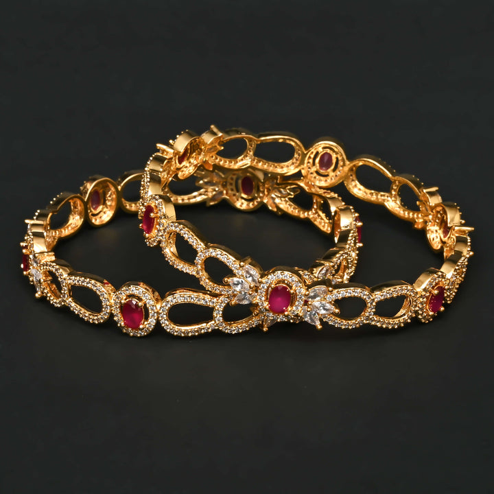 CZ Ruby Bangles
