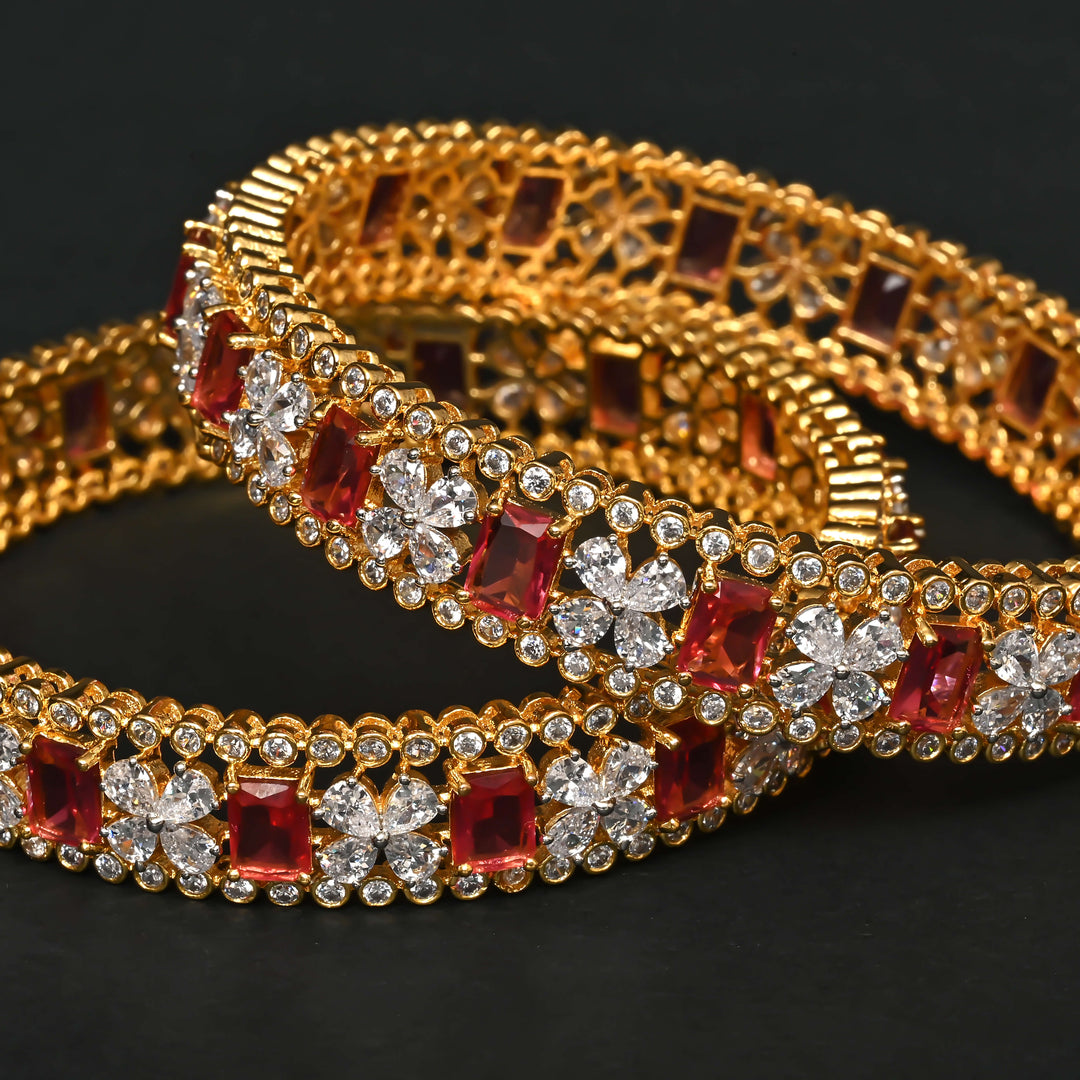 CZ Ruby Bangles