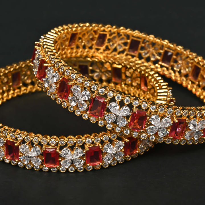 CZ Ruby Bangles