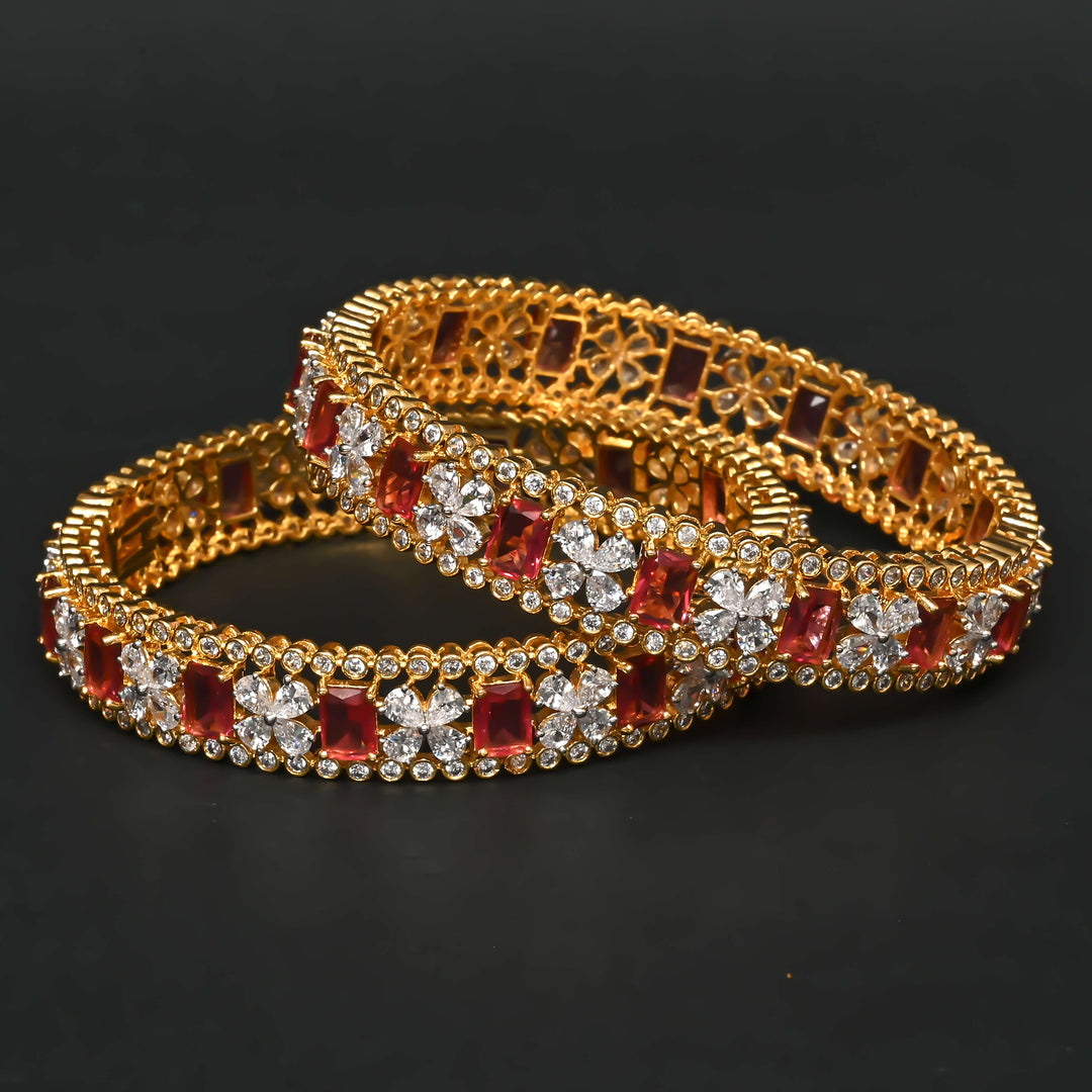CZ Ruby Bangles