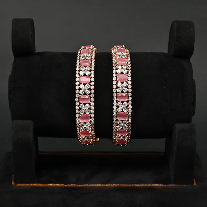 CZ Rose Gold Bangles