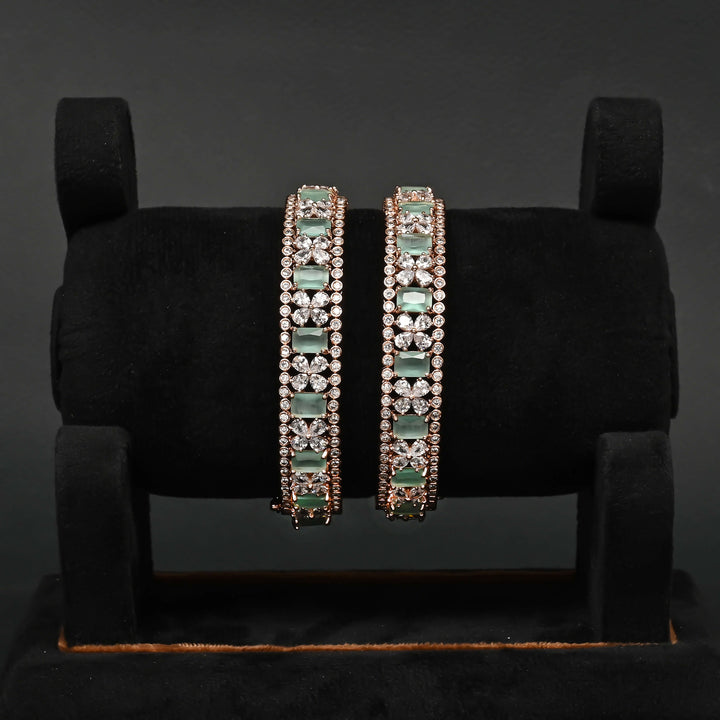 CZ Rose Gold Bangles