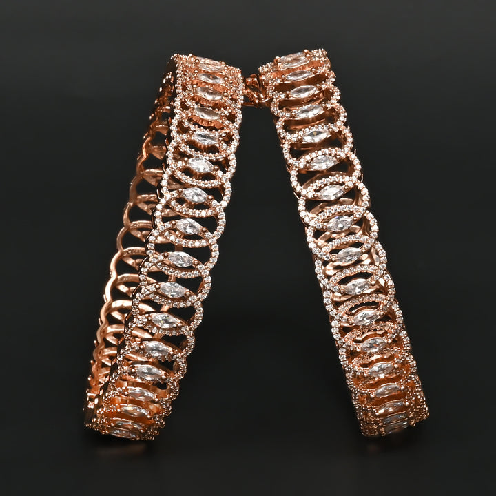 CZ Rose Gold Bangles